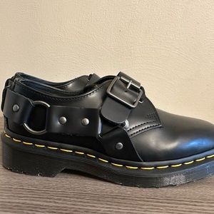 COPY - Dr. Marten’s Henree Lace Up Buckle Derby Black Leather Mens 4 Womens 5.5